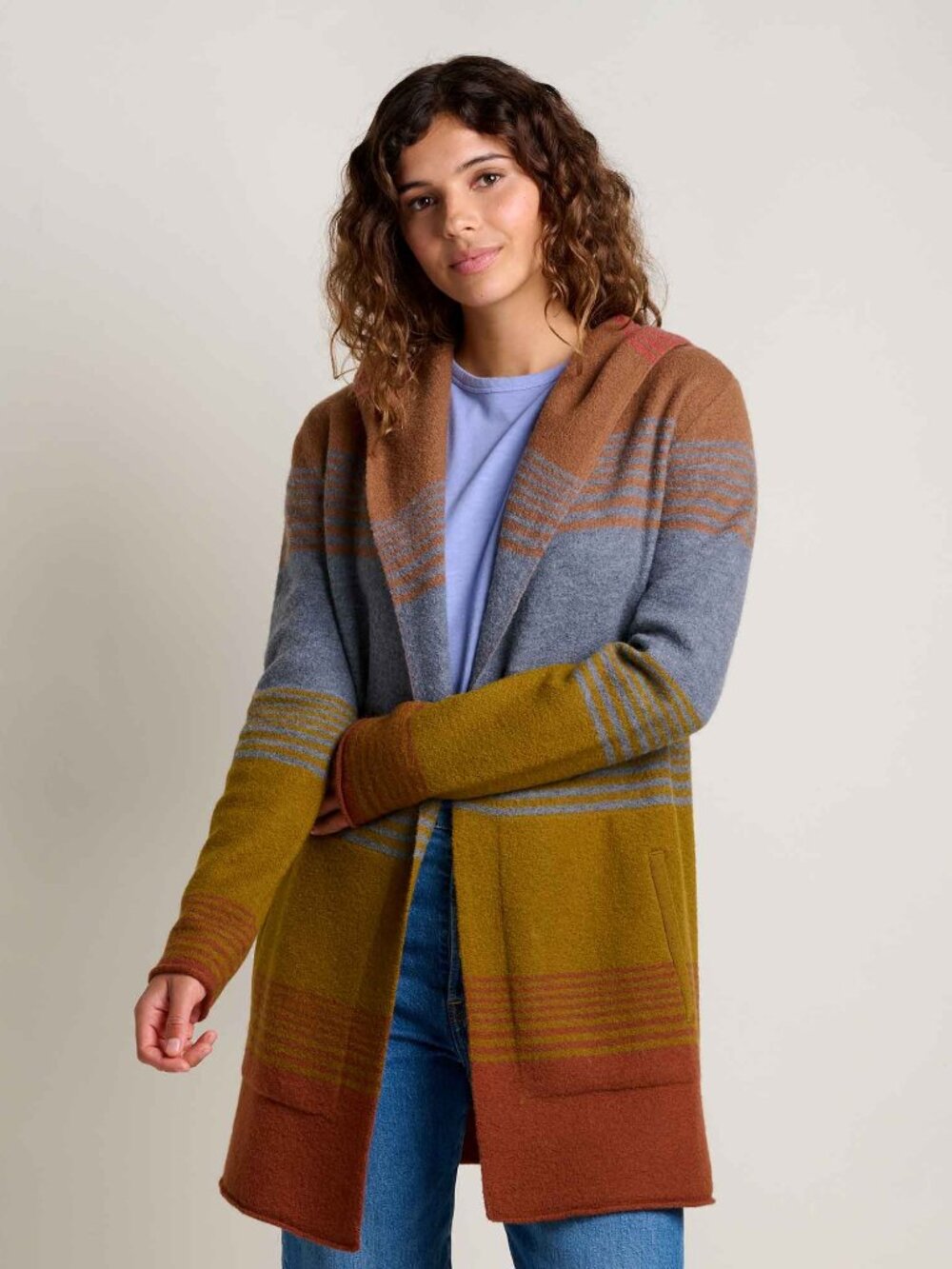 XL Toad&Co Merino Heartfelt Hoodie  Coyote Ombre